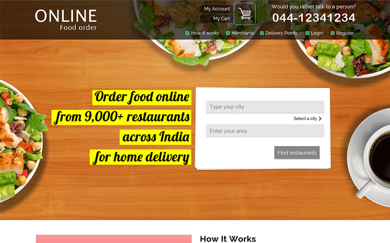 online restaurant order script